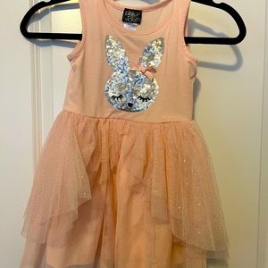 Pink bunny tutu dress